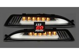 Paire de feux clignotants LED Cristal / noir Volkswagen SCIROCCO 2008-2014 - GO2251374